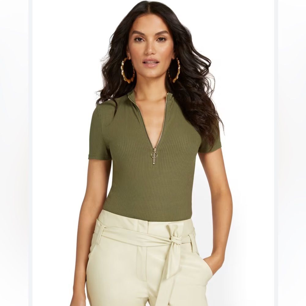 NWT Naked Wardrobe Womens Snatched To The T Crop Top - Picture 7 of 8
